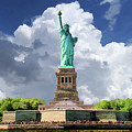  Statue of Liberty Majestic Clouds by Christopher Arndt