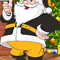 Steelers Santa Claus Photograph by Joe Hamilton Steelers Santa Claus Photograph by Joe Hamilton