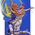Stephen Curry Golden State Warriors Oil Art by Joe Hamilton Stephen Curry Golden State Warriors Oil Art by Joe Hamilton