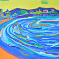 Steps to Plaice Cove Beach NH Painting by Debra Bretton Robinson Steps to Plaice Cove Beach NH Painting by Debra Bretton Robinson