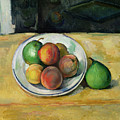 Still Life With A Peach And Two Green Pears by Paul Cezanne Still Life With A Peach And Two Green Pears by Paul Cezanne
