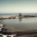 Stone Pier Photograph by Pennie McCracken Stone Pier Photograph by Pennie McCracken