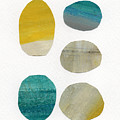 Stones- abstract art Mixed Media by Linda Woods Stones- abstract art Mixed Media by Linda Woods