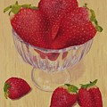 Strawberries in Crystal Dish by Nancy Nale Strawberries in Crystal Dish by Nancy Nale
