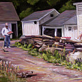 Strawberry Day Painting by Nancy Griswold Strawberry Day Painting by Nancy Griswold