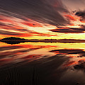 Streaks of Utah Lake Photograph by Wesley Aston Streaks of Utah Lake Photograph by Wesley Aston