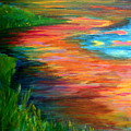 Stream of Color Painting by Julie Lueders Stream of Color Painting by Julie Lueders