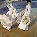Strolling along the Seashore Painting by Joaquin Sorolla y Bastida Strolling along the Seashore Painting by Joaquin Sorolla y Bastida