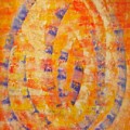 Structure painting orange blue Painting by Pilbri Britta Neumaerker Structure painting orange blue Painting by Pilbri Britta Neumaerker