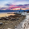 Subtle Sunrise at Portland Head Light Photograph by Darryl Hendricks Subtle Sunrise at Portland Head Light Photograph by Darryl Hendricks