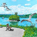 Summer on the Bay Painting by David Bigelow Summer on the Bay Painting by David Bigelow
