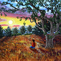 Summer Sunset Meditation Painting by Laura Iverson Summer Sunset Meditation Painting by Laura Iverson