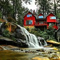 Summer Time at Living Waters Ministry and Shoals Creek Falls Photograph by Carol Montoya Summer Time at Living Waters Ministry and Shoals Creek Falls Photograph by Carol Montoya
