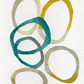 Sun and Sky- abstract art Mixed Media by Linda Woods Sun and Sky- abstract art Mixed Media by Linda Woods