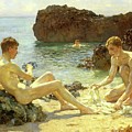 Sun Bathers Painting by Henry Scott Tuke Sun Bathers Painting by Henry Scott Tuke
