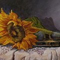 Sunflower And Book by Judy Bradley Sunflower And Book by Judy Bradley