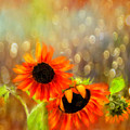Sunflower Rain Digital Art by Sand And Chi Sunflower Rain Digital Art by Sand And Chi