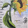 Sunflower Wish Painting by Maria Hunt Sunflower Wish Painting by Maria Hunt