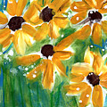 Sunflowers Painting by Linda Woods Sunflowers Painting by Linda Woods