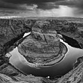 Sunrays Over Horseshoe Bend in Black and White by Gregory Ballos Sunrays Over Horseshoe Bend in Black and White by Gregory Ballos