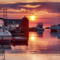 Sunrise on Rockport's inner harbor Photograph by Jeff Folger Sunrise on Rockport's inner harbor Photograph by Jeff Folger