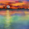 Sunset Painting by Amy Kirkpatrick Sunset Painting by Amy Kirkpatrick