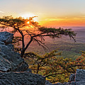 Sunset At Cheaha Overlook 1 by Jim Vallee