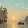 Sunset Calm in the Bay of Fundy Painting by William Bradford Sunset Calm in the Bay of Fundy Painting by William Bradford