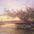 Sunset, Camargue by Felix Ziem Sunset, Camargue by Felix Ziem