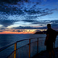 Sunset from Manarola Photograph by Weston Westmoreland Sunset from Manarola Photograph by Weston Westmoreland