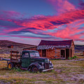 Sunset Over Bodie's Green Truck by Jeff Sullivan Sunset Over Bodie's Green Truck by Jeff Sullivan