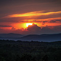 Sunset Over the Catskill Mountains and Rondout Valley by John Morzen