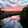 Sunset Over The Marsh Photograph by Christopher Holmes Sunset Over The Marsh Photograph by Christopher Holmes