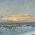 Sunset over the Sea Painting by William Pye Sunset over the Sea Painting by William Pye