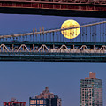 Super Moon, Manhattan and Brooklyn Bridges NYC Photograph by Susan Candelario Super Moon, Manhattan and Brooklyn Bridges NYC Photograph by Susan Candelario