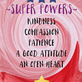 Super Powers- Inspirational Art by Linda Woods Painting by Linda Woods Super Powers- Inspirational Art by Linda Woods Painting by Linda Woods