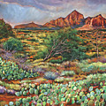 Surrounded by Sedona Painting by Johnathan Harris Surrounded by Sedona Painting by Johnathan Harris