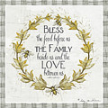 Sweet Life Farmhouse 4 Laurel Leaf Wreath Bee Bless This Food Painting by Audrey Jeanne Roberts Sweet Life Farmhouse 4 Laurel Leaf Wreath Bee Bless This Food Painting by Audrey Jeanne Roberts