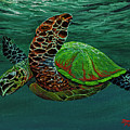 Swimming With Aloha Painting by Darice Machel McGuire Swimming With Aloha Painting by Darice Machel McGuire