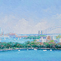 Sydney Harbour Bridge - Sydney Opera House - Sydney Harbour Painting by Jan Matson