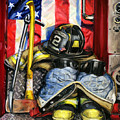 Symbols Of Heroism Painting by Paul Walsh Symbols Of Heroism Painting by Paul Walsh