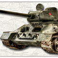 T-34 Soviet Tank W BG Photograph by Weston Westmoreland T-34 Soviet Tank W BG Photograph by Weston Westmoreland