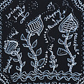 Tangle Flowers Drawing by Carole Brecht Tangle Flowers Drawing by Carole Brecht