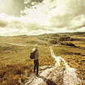 Tasmanian Man On Road In Nature Reserve by Jorgo Photography - Wall Art Gallery Tasmanian Man On Road In Nature Reserve by Jorgo Photography - Wall Art Gallery