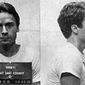 Ted Bundy Mug Shot 1975 Horizontal Shower Curtain for Sale by Tony Rubino