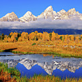 Teton Peaks Reflections Photograph by Greg Norrell Teton Peaks Reflections Photograph by Greg Norrell