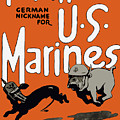 Teufel Hunden - German Nickname For US Marines Painting by War Is Hell Store Teufel Hunden - German Nickname For US Marines Painting by War Is Hell Store