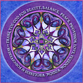 Thank You God Mandala Prayer by Jo Thomas Blaine
