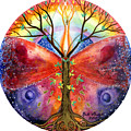 The Ace of Wands Mandala Painting by Kate Bedell The Ace of Wands Mandala Painting by Kate Bedell