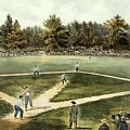 The American National Game of Baseball Grand Match at Elysian Fields Painting by Currier and Ives The American National Game of Baseball Grand Match at Elysian Fields Painting by Currier and Ives
